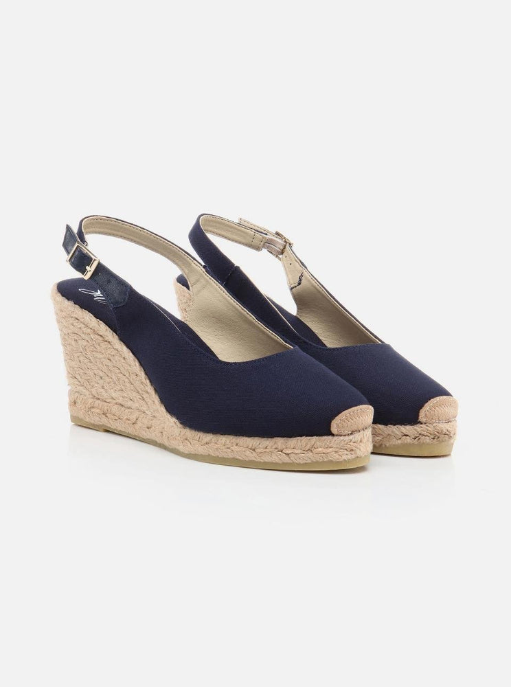 
                      
                        Pippa Navy Blue Women's Wedge Heel Espadrilles
                      
                    