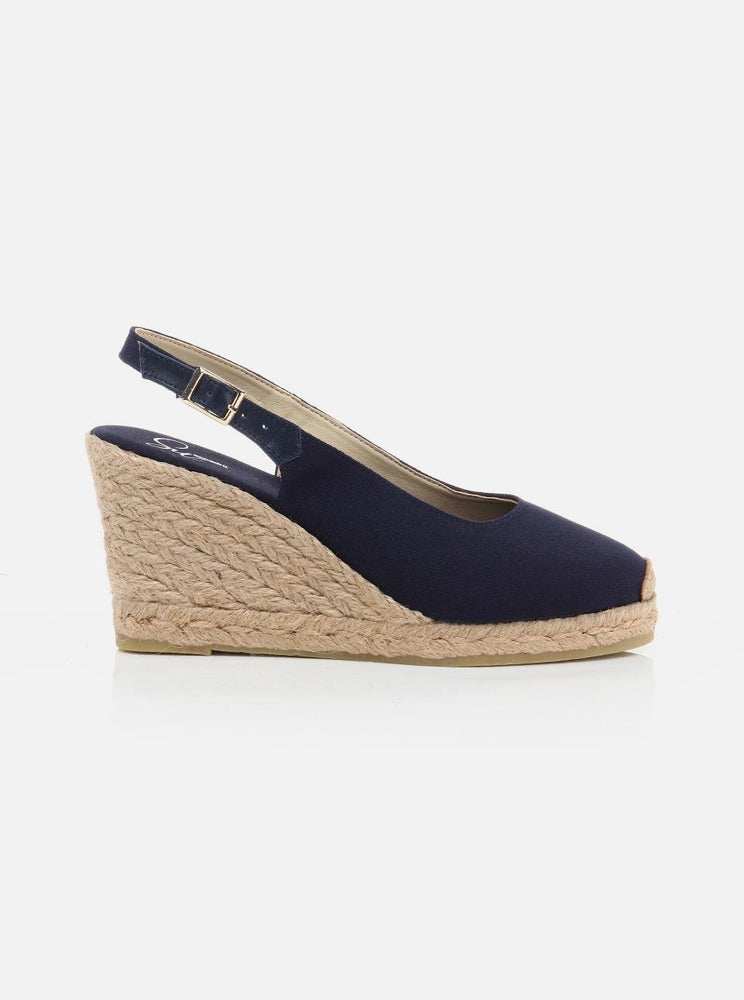 
                      
                        Pippa Navy Blue Women's Wedge Heel Espadrilles
                      
                    