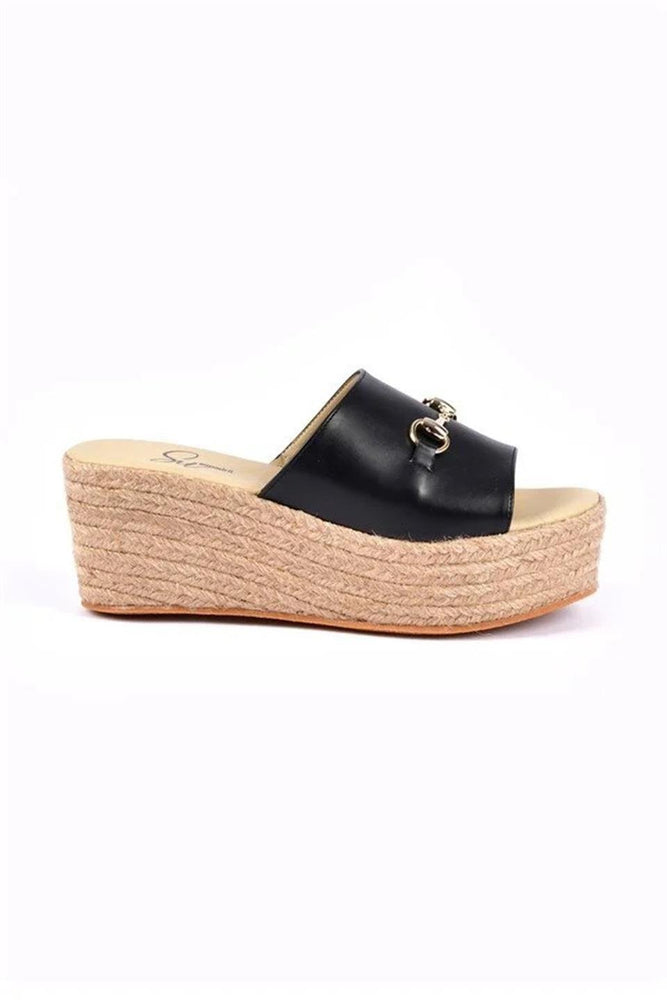 
                      
                        Raffaella Black Women's Espadrille Slippers
                      
                    