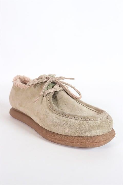 Siyu Sand Genuine Leather Fur Women's Shoes