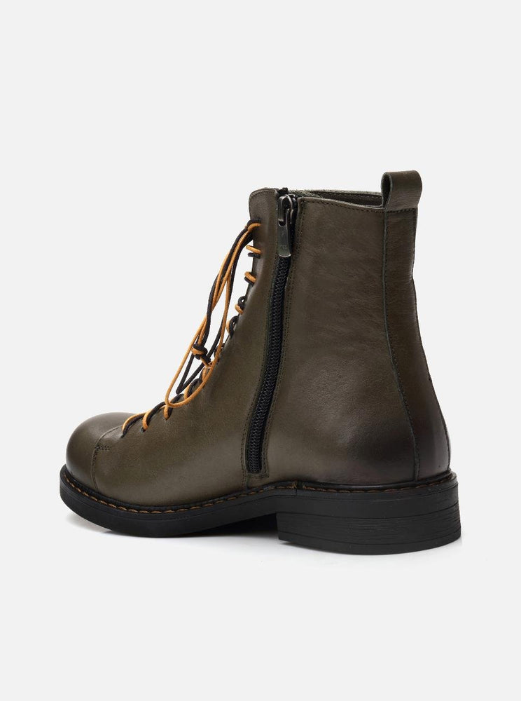 
                      
                        Steve Khaki Women's Leather Boots
                      
                    