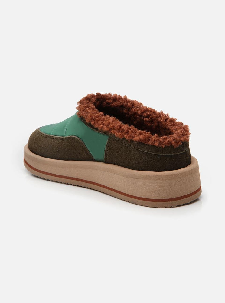 
                      
                        Aqua Green Women's Fabric-Suede Slippers
                      
                    