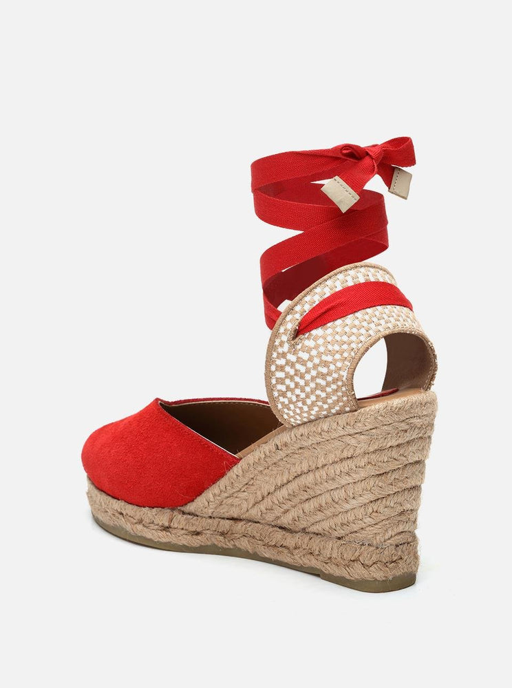 
                      
                        Suelle Red Women's Wedge Heel Espadrilles
                      
                    