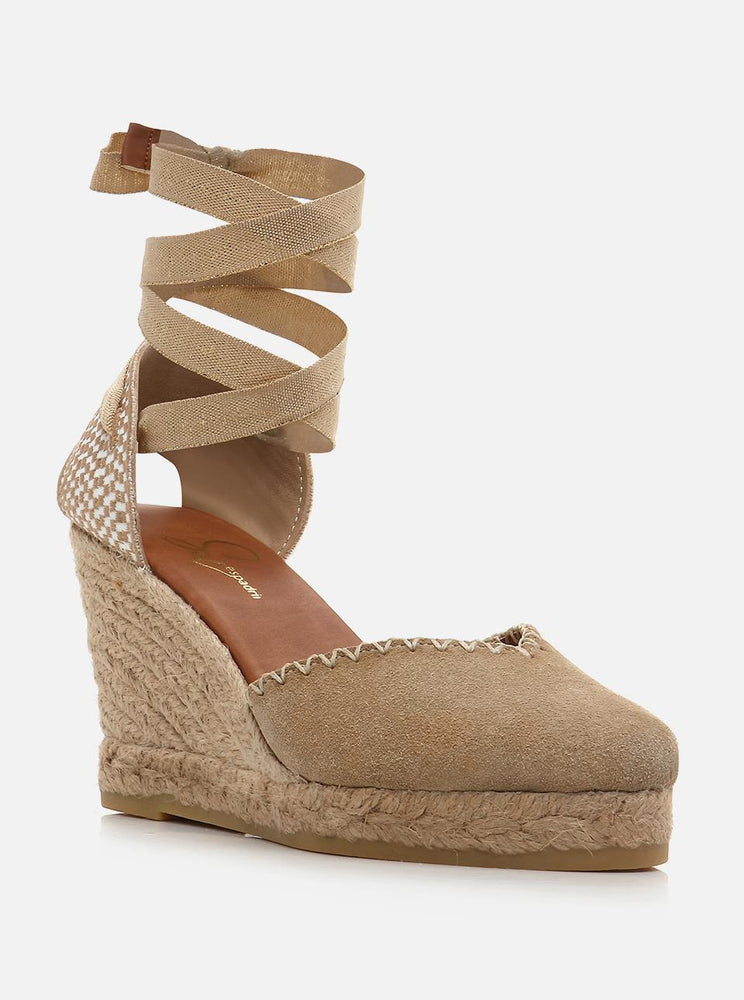 Suenna Dark Sand Women's Wedge Heel Espadrilles