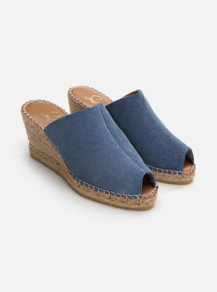 Suzy Indigo Blue Women's Wedge Heel Espadrilles