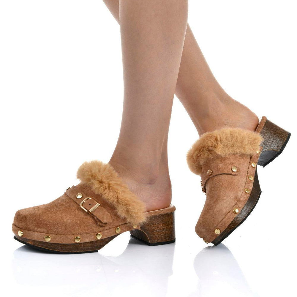 
                      
                        Tessa Sand Women's Leather Clogs
                      
                    