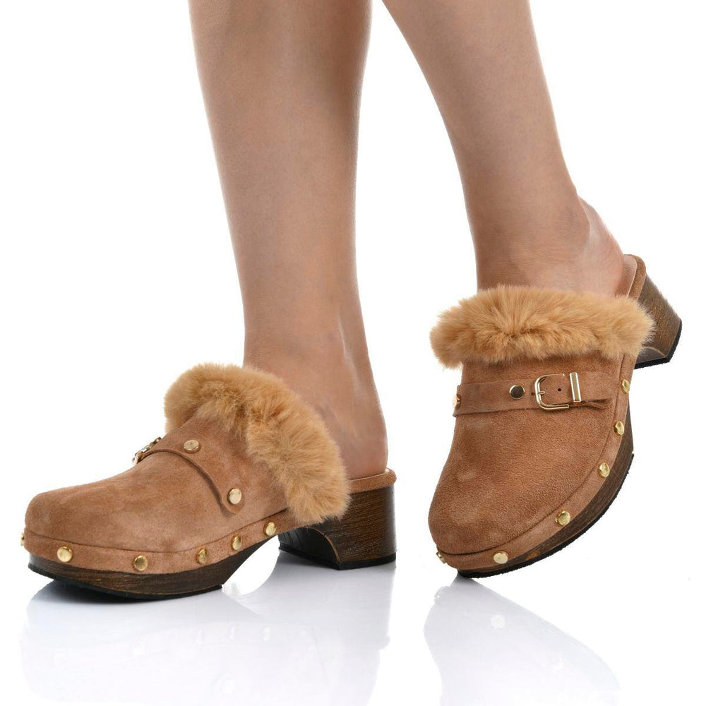 
                      
                        Tessa Sand Women's Leather Clogs
                      
                    