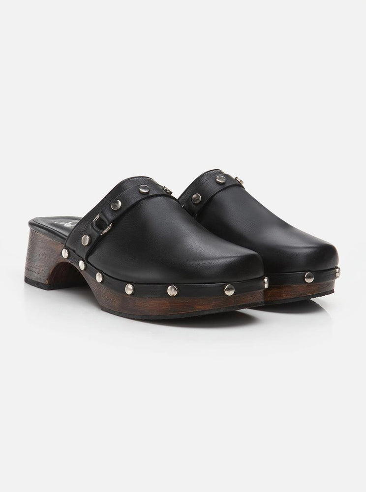 
                      
                        Tina Black Women's Clogs
                      
                    