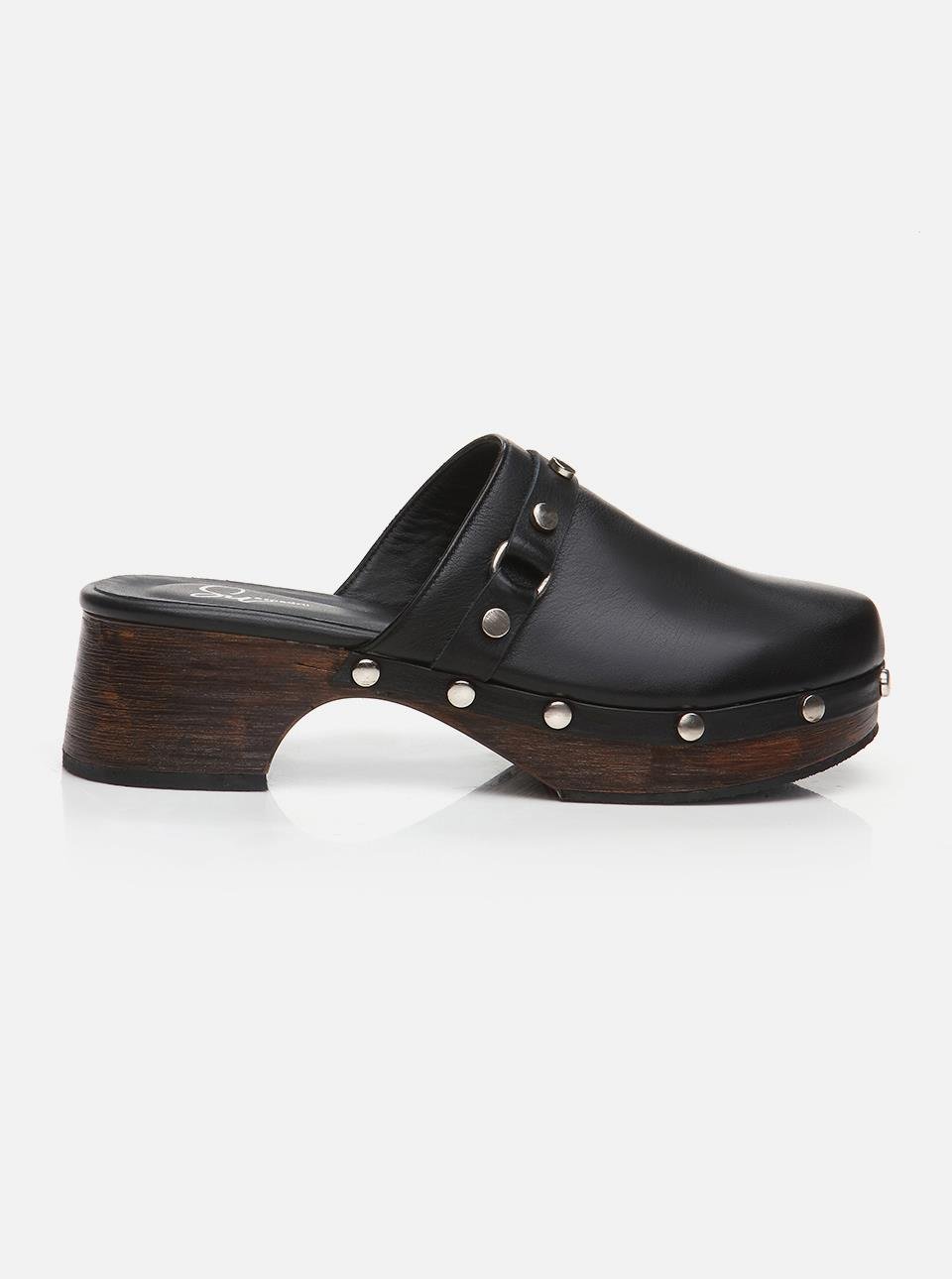 Tina Black Women's Clogs