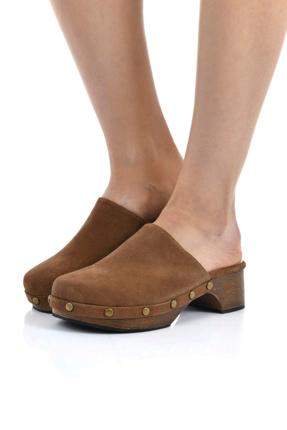 Tinsley Women's Tan Leather Clogs