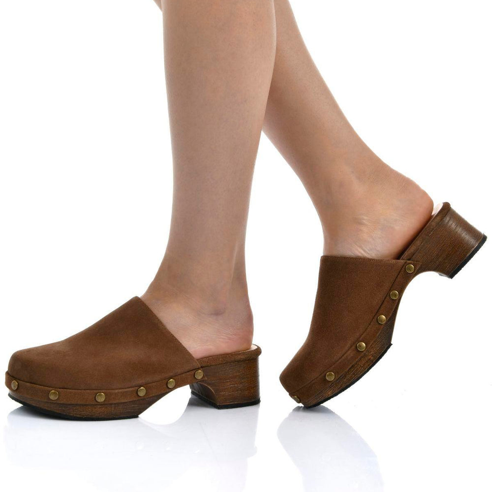 
                      
                        Tinsley Women's Tan Leather Clogs
                      
                    