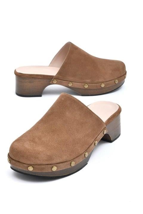 
                      
                        Tinsley Women's Tan Leather Clogs
                      
                    