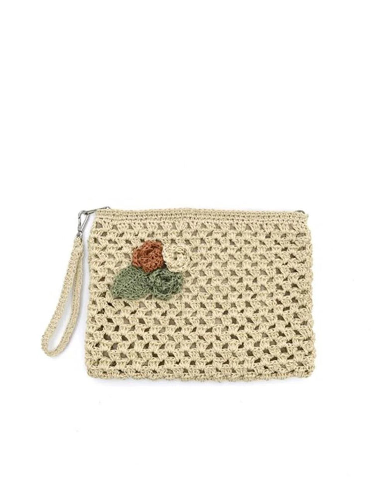 Ayla Ecru Women's Hand Knitted Bag