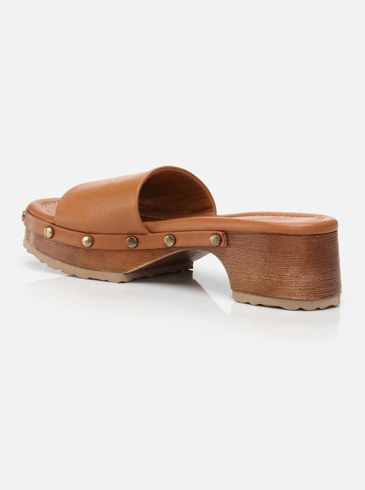 
                      
                        Tyra Tan Women's Leather Clogs
                      
                    