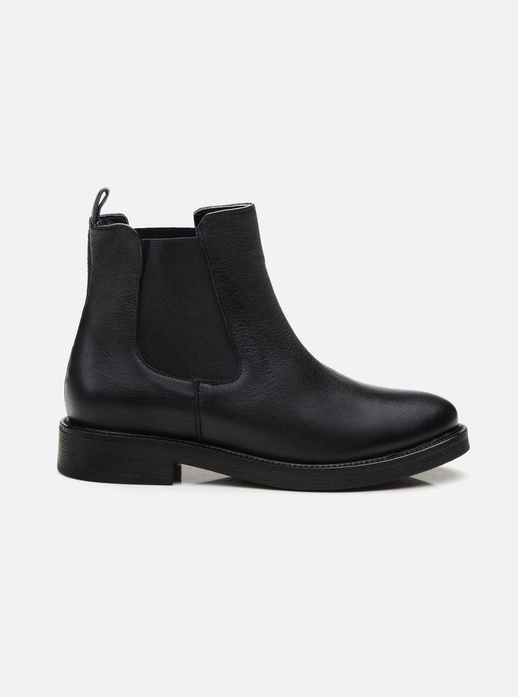 Wells Black Women's Leather Boots