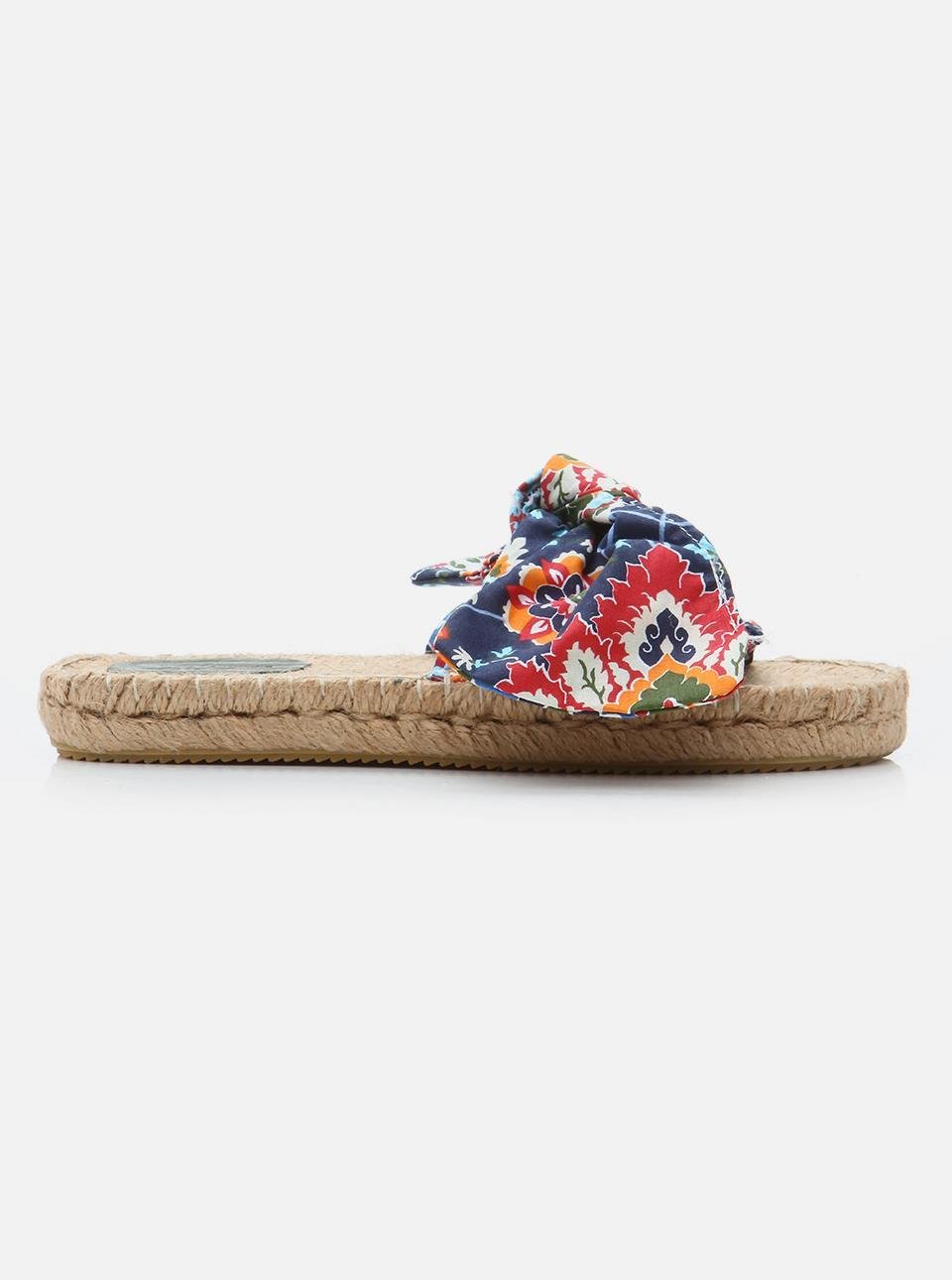 Yasmine Navy Blue Women's Espadrille Slippers