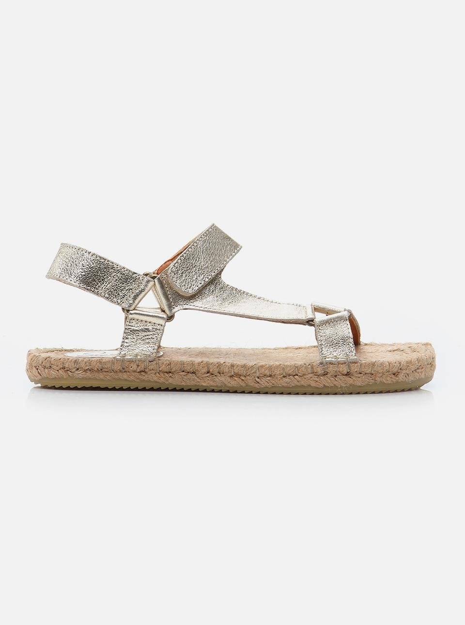 Yuti Gold Women's Espadrille Sandals