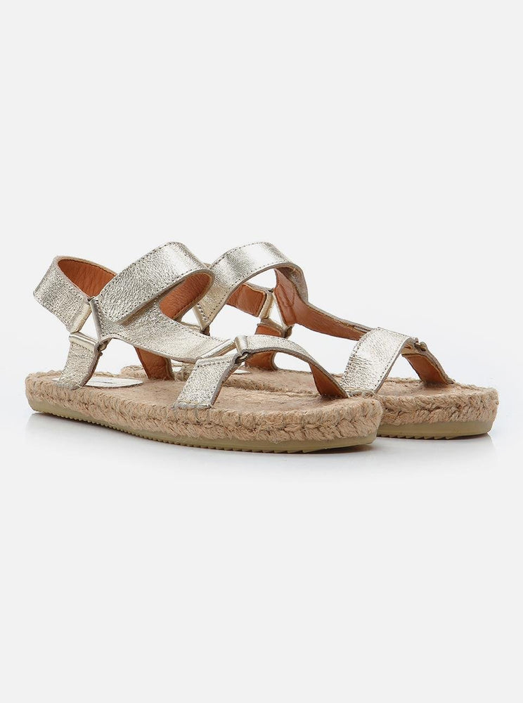 Yuti Gold Women's Espadrille Sandals